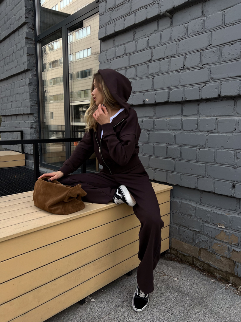 Костюм Zip hoodie шоколад - Зображення 7