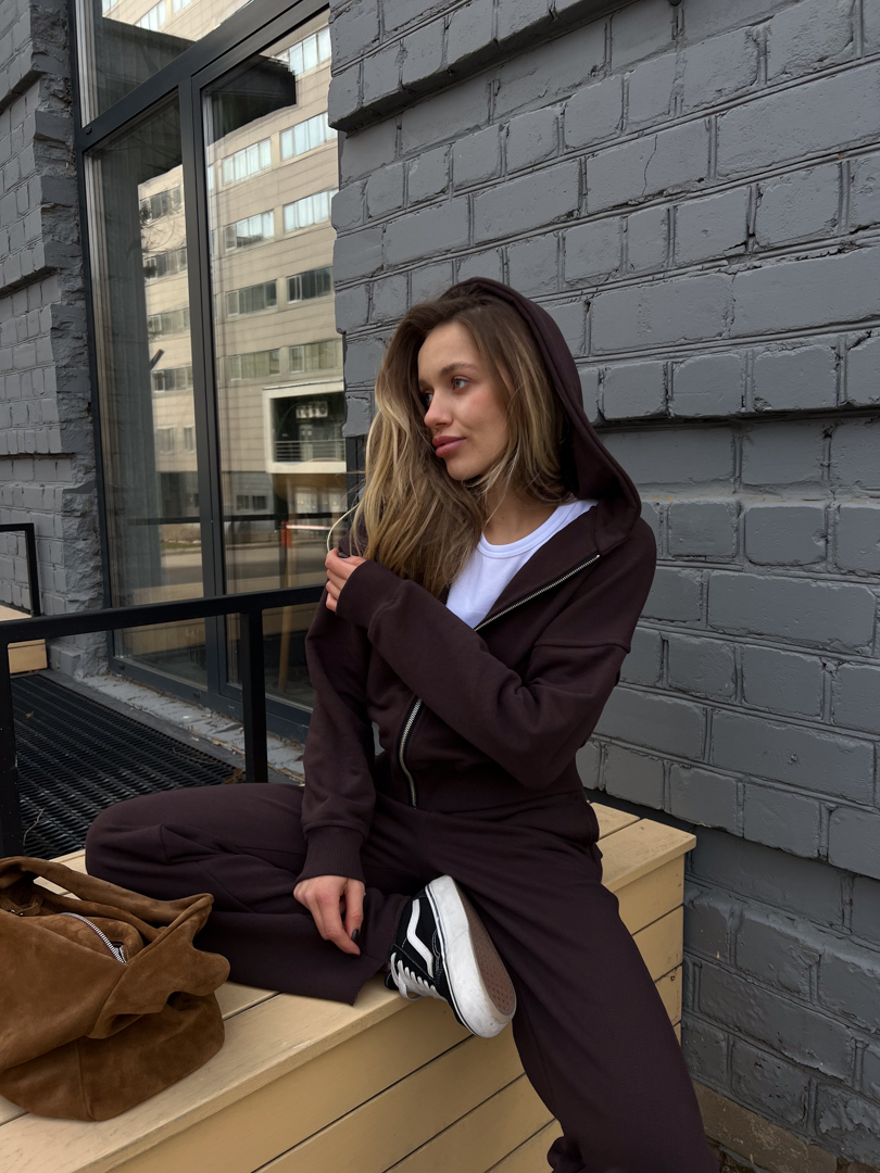 Костюм Zip hoodie шоколад - Зображення 8
